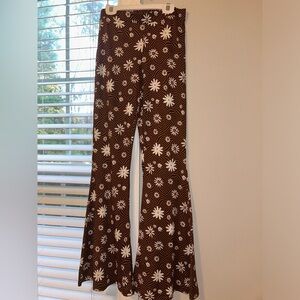 Altar’d State Flower Flare Pants, size Small